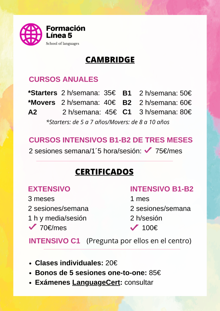 FOLLETO NUEVO CURSO 2